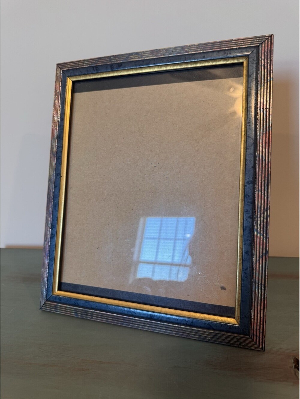 Vintage 1980s Floral Waterfall Layered Picture Frame